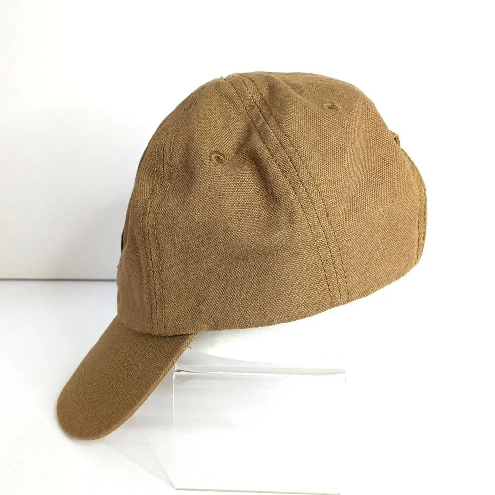 Carhartt Kids Canvas Baseball Hat Brown Adjustable Strapback Cap Youth Unisex